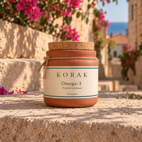 Staklenka Korak Omega-3 — 60 kapsula, dodatak prehrani
